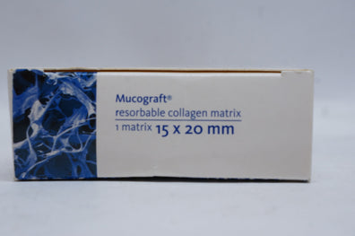 Mucograft 50-1520 Resorbable Collagem Matrix 15 x 20mm (x)